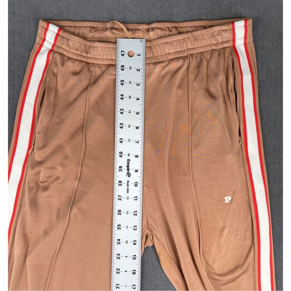 PINK Track Pants Women L Tan Side Stripe Lounge‎ Athleisure Wide Leg Casual - Picture 7 of 13